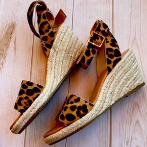 J. Crew Leopard Print Espadrilles